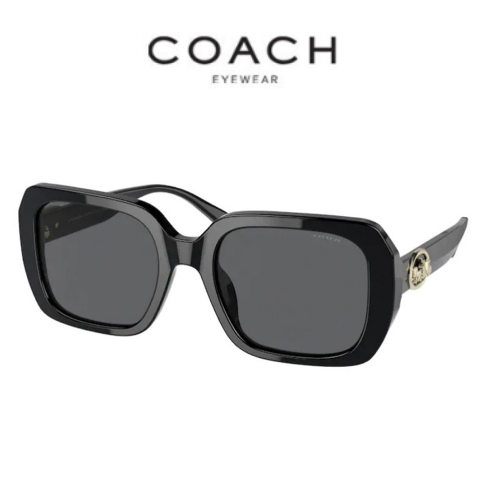 Coach Black Rectangular Sunglasses NWT - image 9